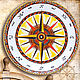Decorative plate 'Compass', hand painted, Plates, Krasnodar,  Фото №1