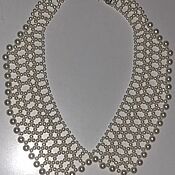 Аксессуары handmade. Livemaster - original item Collars: Detachable collar of pearls. Handmade.