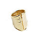 Ring wide gold 'Trend' ring without inserts without stones. Rings. Irina Moro. My Livemaster. Фото №6