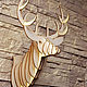 Animals 3D puzzle (deer). Interior masks. Magic-beam (magic-beam). Online shopping on My Livemaster.  Фото №2