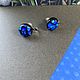 Винтаж: Клипсы Рюкю Хотару , Ryukyu Glass Okinawa.Япония. Серьги винтажные. Ника ,, Винтаж из Японии ‘’. Интернет-магазин Ярмарка Мастеров.  Фото №2