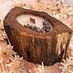 Свеча в дереве из соевого воска с деревянным фитилём, Свечи, Ставрополь,  Фото №1