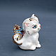 Cat Butterfly. Porcelain figurine. Figurines. Mila. My Livemaster. Фото №5