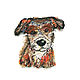 Good dog, hand embroidery and applique, Brooches, Tver,  Фото №1