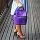 Python skin backpack Fashion Purple. Backpacks. exotiqpython. My Livemaster. Фото №4