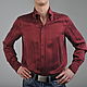 Мужская рубашка из мокрого шёлка "Andrea". Рубашки мужские. Afanaseva Tamara (regina341). Интернет-магазин Ярмарка Мастеров.  Фото №2