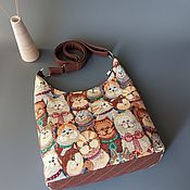 Сумки и аксессуары handmade. Livemaster - original item Tapestry bag-hobo 