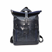 Сумки и аксессуары handmade. Livemaster - original item Backpacks: Women`s leather Blue Alto Mod backpack bag.SR56-661-1. Handmade.
