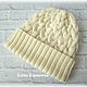 Order Knitted hat with Braid pattern. Needlework Elena Karpachova. Livemaster. . Caps Фото №3