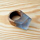 'Air' ring in resin and wood. Rings. Treas. Online shopping on My Livemaster.  Фото №2