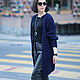  women's long openwork cardigan dark blue. Cardigans. CUTE-KNIT by Nata Onipchenko. My Livemaster. Фото №4
