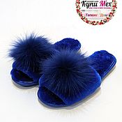 Обувь ручной работы handmade. Livemaster - original item Women`s open-toed sheepskin Slippers. Handmade.
