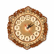 Для дома и интерьера handmade. Livemaster - original item Large wooden wall clock 