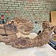 Часы из капа карагача. Часы классические. elkipalki wood. Интернет-магазин Ярмарка Мастеров.  Фото №2