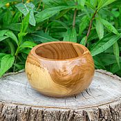 Посуда handmade. Livemaster - original item Wooden vase-candy bowl made of elm wood. V11. Handmade.