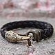 Men leather bracelet - Raven. Bead bracelet. Mint Tiger (MintTiger). My Livemaster. Фото №5