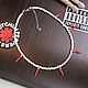 Колье "Red hot chili pearls". Колье. A23-jewelry-. Ярмарка Мастеров.  Фото №4