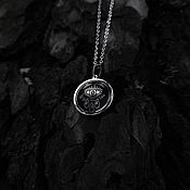 Украшения handmade. Livemaster - original item The Sinister Eye is a miniature steel pendant on a chain. Handmade.