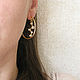 Earrings with cubic zirconia, unusual ring earrings 'Constellation'. Earrings. Irina Moro. My Livemaster. Фото №6