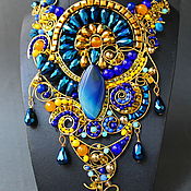 Украшения handmade. Livemaster - original item Bib - A Necklace Of Cleopatra. Handmade.