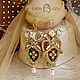 Order Soutache earrings beaded Rococo. LADY-LIZA jewelry shop. Livemaster. . Earrings Фото №3