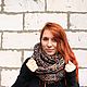 Шерстяной снуд крупной вязки "Рок-н-ролл" в два оборота. Снуды. IRINA GRUDKINA Handmade Knitwear. Ярмарка Мастеров.  Фото №14