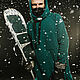 Order Snowboard hoodie 'Izumrud'. BORMALISA. Livemaster. . Sweater Jackets Фото №3
