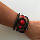 Red coral rubber bracelet, stylish bracelet, modern trend, Bead bracelet, Voronezh,  Фото №1