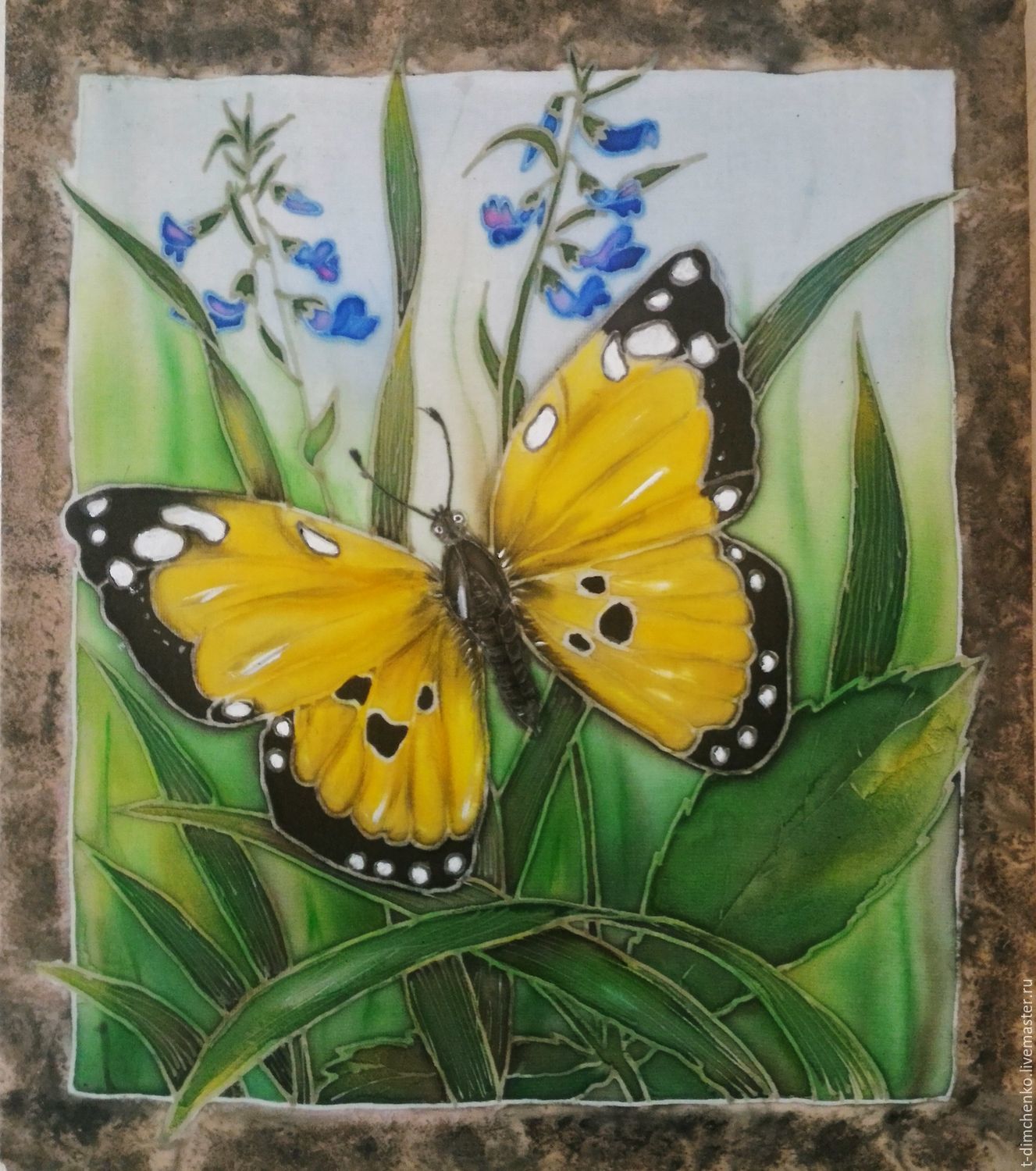 рисунки бабочек на стекле акрилом фото