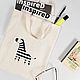 Zebra shopping bag, cotton, mascara, Shopper, Kolomna,  Фото №1