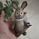 Christmas toys made of cotton wool Rabbit. Cotton wool toys for the new year. Christmas decorations. VeninnaS. My Livemaster. Фото №6
