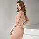 Order Sport-chic Powder dress, pink knitted cotton dress. mozaika-rus. Livemaster. . Dresses Фото №3