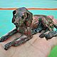 Винтаж: Старинная скульптура статуэтка Chien de chasse бронза Франция. Статуэтки винтажные. Антиквариат и винтаж из Франции. Ярмарка Мастеров.  Фото №5