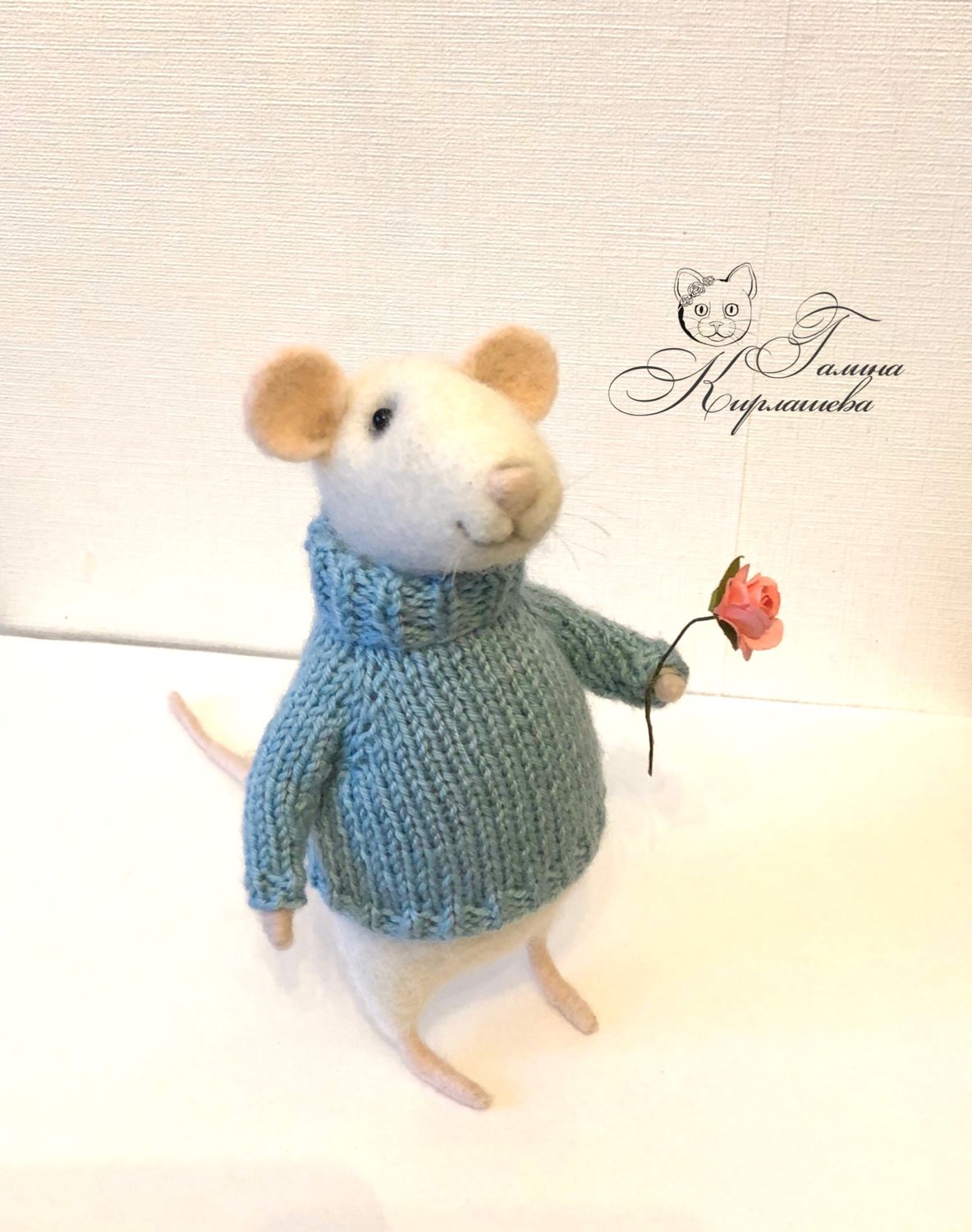 Мышка крыска мышонок валяный, Войлочная игрушка, Энгельс,  Фото №1