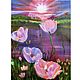 The painting of the poppies 'White poppies island.Sunrise.', Pictures, Rostov-on-Don,  Фото №1