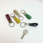 Сумки и аксессуары handmade. Livemaster - original item Keychain made of genuine leather in different colors. Handmade.