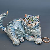 Для дома и интерьера handmade. Livemaster - original item Cheshire Cat. Porcelain figurine. Handmade.