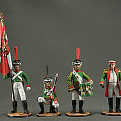 Куклы и игрушки handmade. Livemaster - original item Set of soldiers 54 mm. The Napoleonic wars. Kutuzov. Borodino. Handmade.