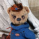 Bear Robin in sweater toy, Stuffed Toys, Moscow,  Фото №1