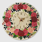 Для дома и интерьера handmade. Livemaster - original item Designer Wall Clock Beautiful wall clock in the living room. Handmade.