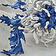 brooch made of leather. Chrysanthemum 'Silver icicle', Brooches, Lyubertsy,  Фото №1