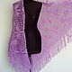 Knitted lilac shawl ' Lilac'. Shawls. vyazanaya6tu4ka. My Livemaster. Фото №4