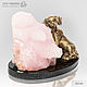 Bronze dog breed Dalmatians with pink calcite. Figurines. Miner premium - Ltd Moscow (mineralpremium). Online shopping on My Livemaster.  Фото №2