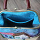 Felted bag 'the City'. Clasp Bag. silk wool. My Livemaster. Фото №4