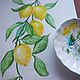  Sprig of lemons watercolor. Pictures. vettochka. My Livemaster. Фото №6