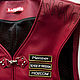Men's red leather vest. Mens outerwear. Lollypie - Modiste Cat. My Livemaster. Фото №4