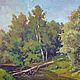  River Knox in Derbyshki. Oil painting landscape. Pictures. Ruslan Sabirov. Online shopping on My Livemaster.  Фото №2