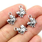 Материалы для творчества handmade. Livemaster - original item Crab pendant for silver, metal, accessories for jewelry. Handmade.
