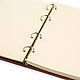 Order Leather notebook with strap winding genuine leather Crazy Horse. Ptaho. Livemaster. . Notebooks Фото №3