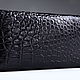 Cartera de mujer de cuero genuino de cocodrilo IMA0004B3. Wallets. CrocShop. Ярмарка Мастеров.  Фото №6